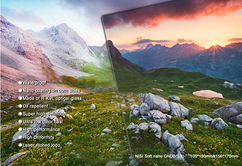 NiSi 180x210mm Nano IR Soft Graduated Neutral Density Filter - GND16 (1.2) - 4 Stop - Image 9