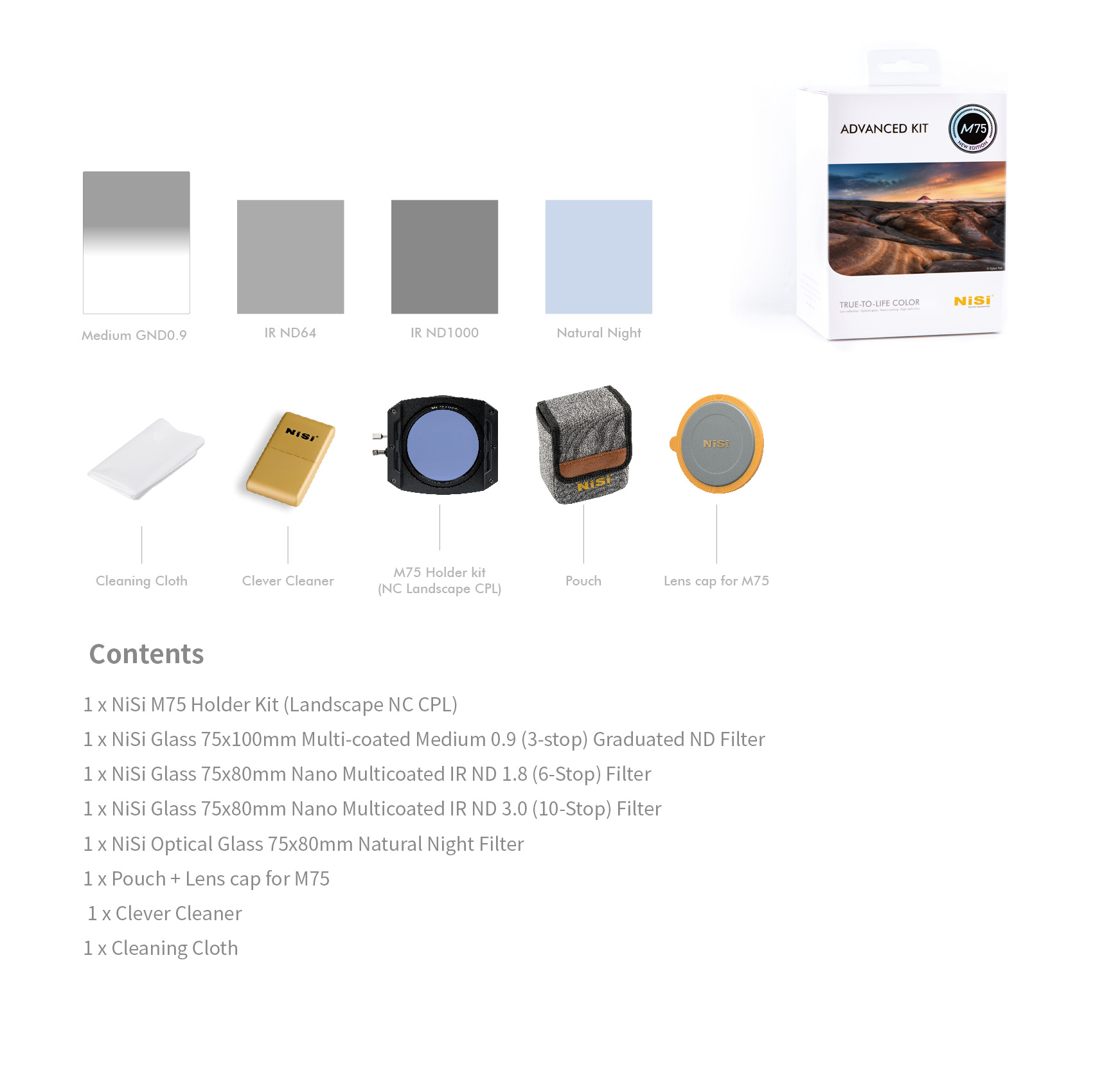 NiSi M75 75mm Advanced Kit with Enhanced Landscape C-PL - Image 2