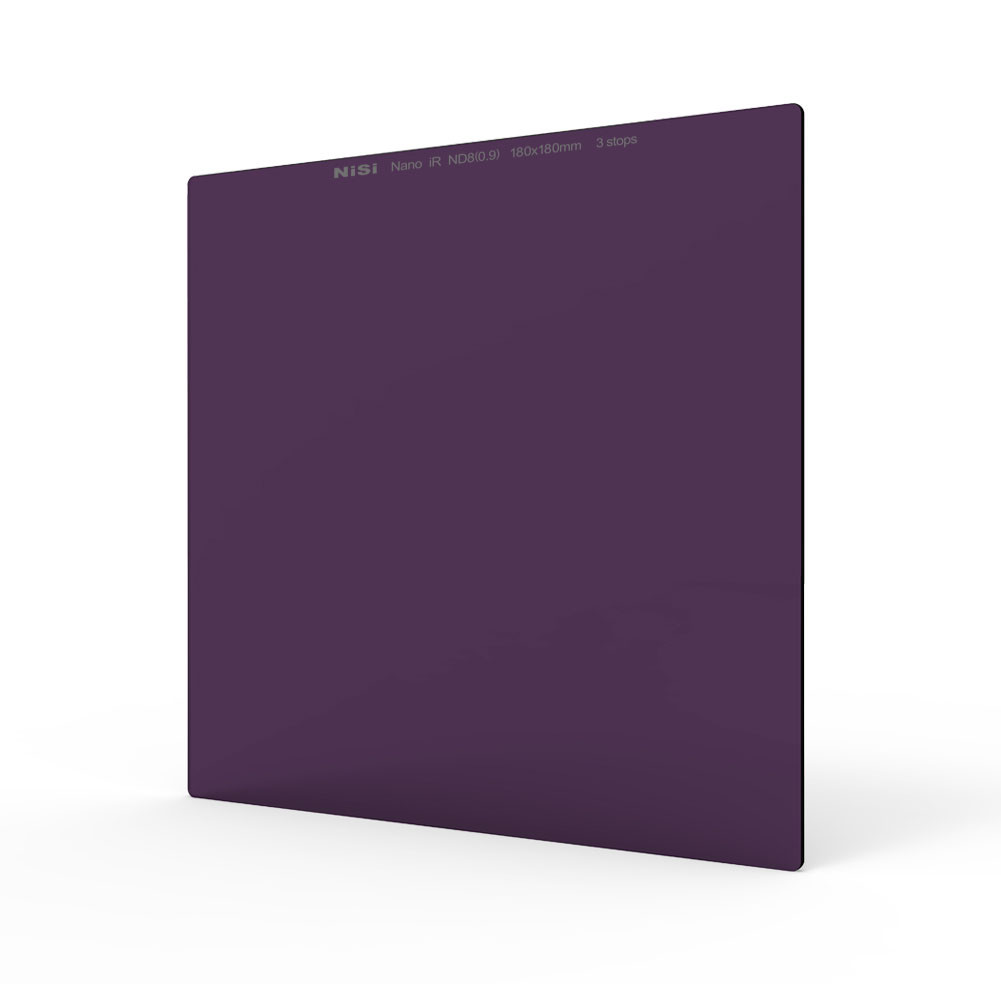 Nisi 180x180mm Nano IR Neutral Density filter - ND8 (0.9) - 3 Stop