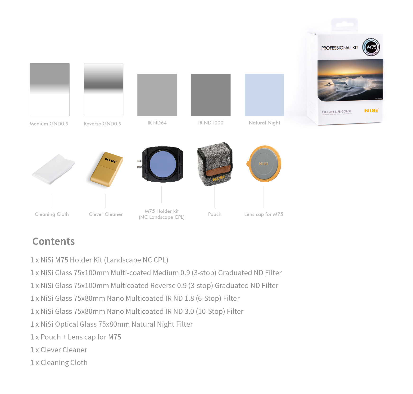 NiSi M75 75mm Professional Kit with Enhanced Landscape C-PL - Image 2